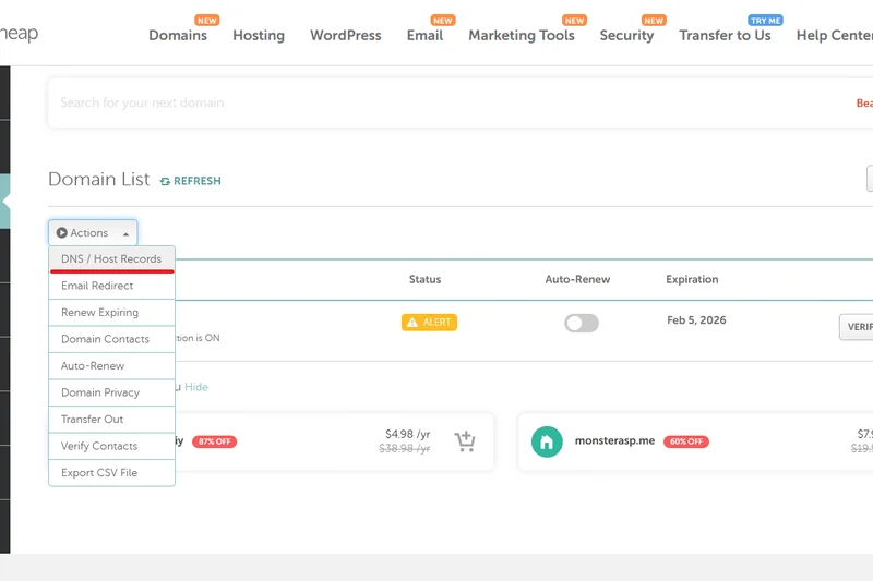 Namecheap 域名注册