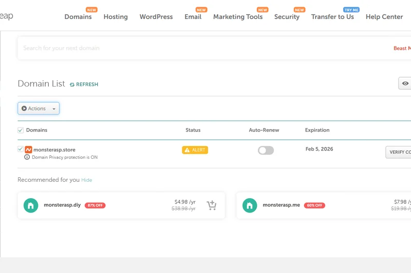 Namecheap Domain Registration