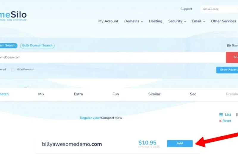 NameSilo Domain Registration