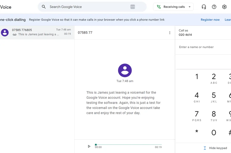 Google Voice for Business Standard