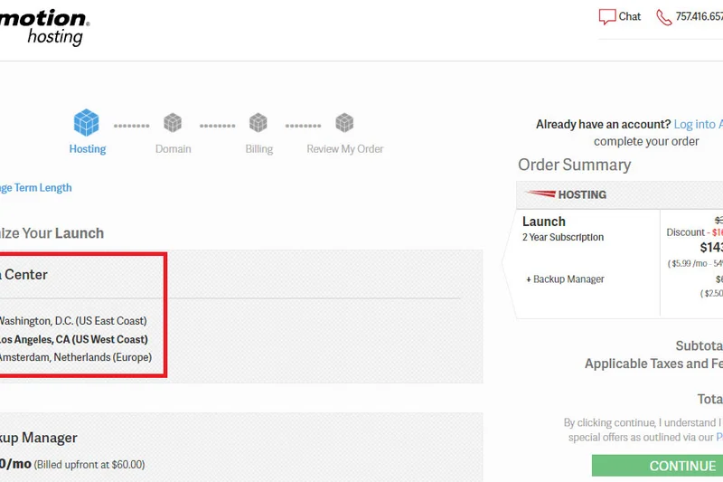 InMotion Hosting Launch Shared