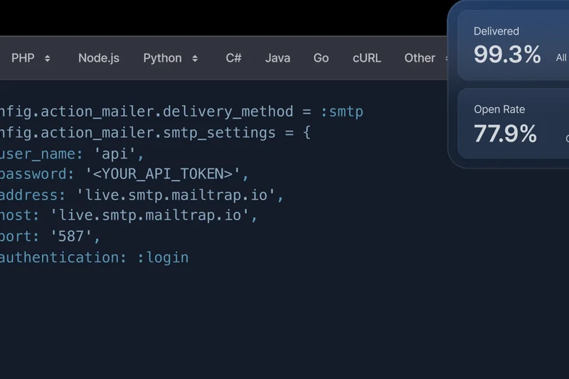 Mailtrap Email Delivery