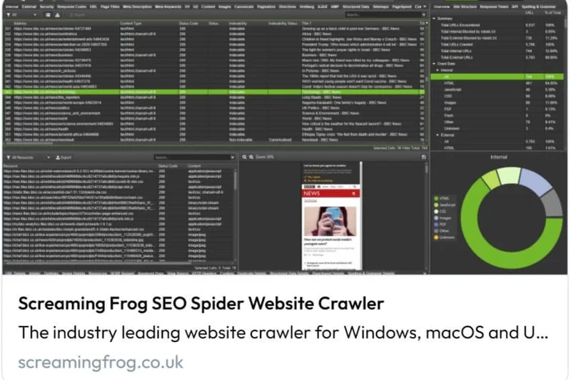 Screaming Frog SEO Spider