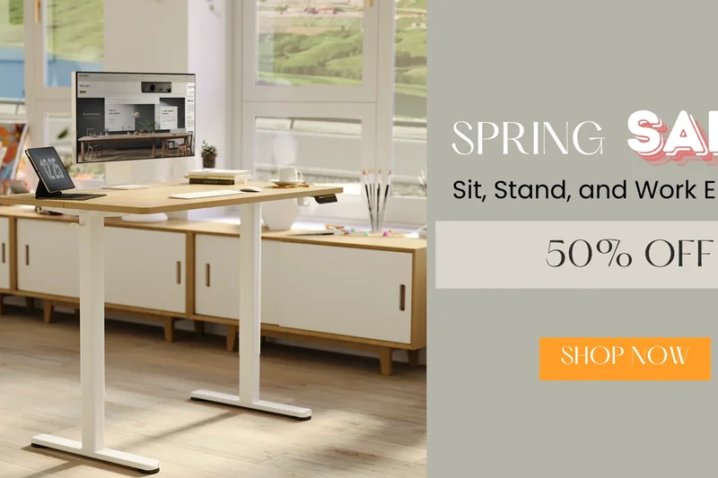 Claiks 带 2 个抽屉电动升降桌