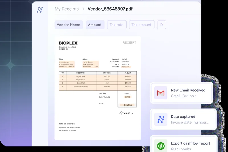 Nanonets Receipt OCR