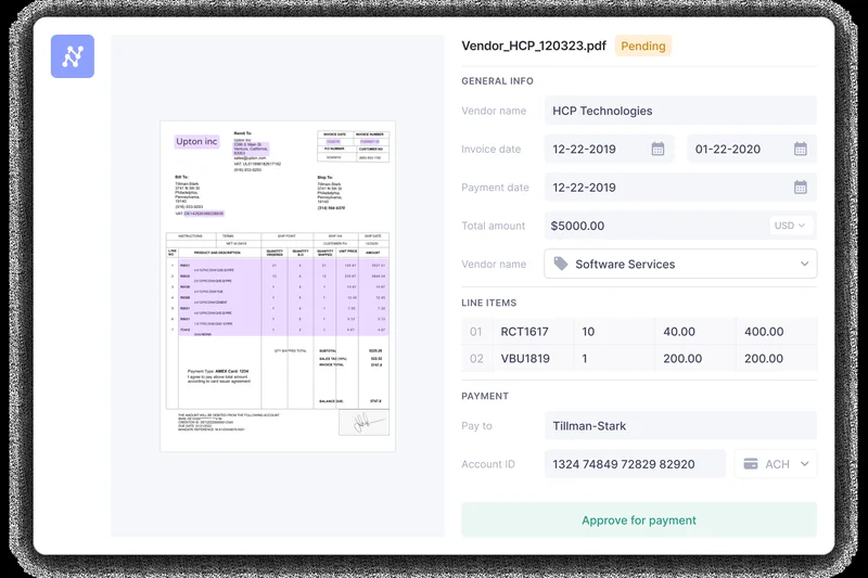 Nanonets Receipt OCR