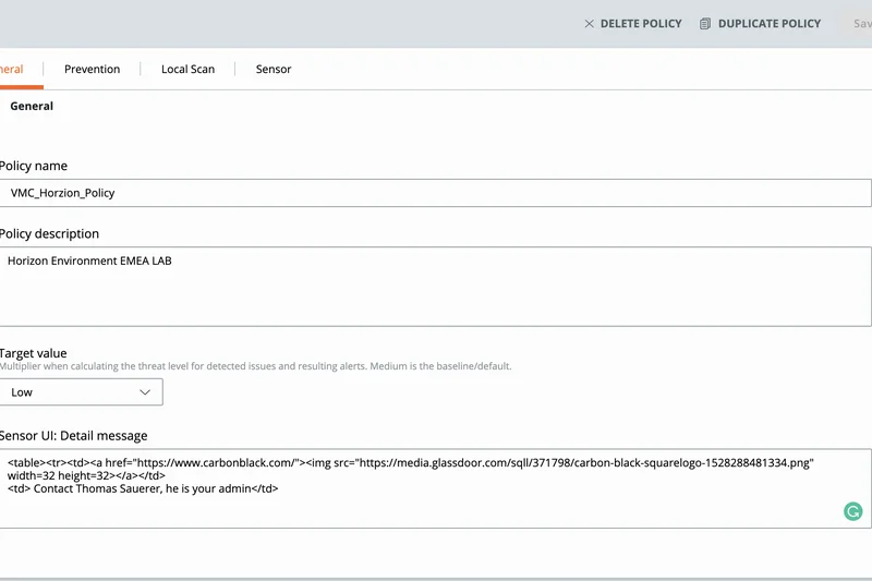 VMware Carbon Black Cloud Endpoint Standard