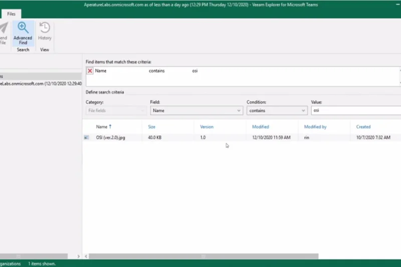 Veeam Backup for Microsoft 365