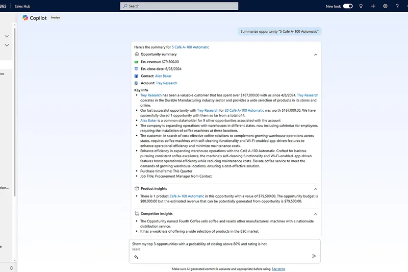 Microsoft Dynamics 365 Sales
