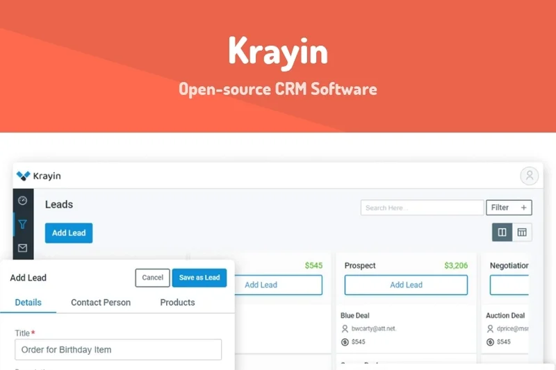 Krayin Open Source CRM