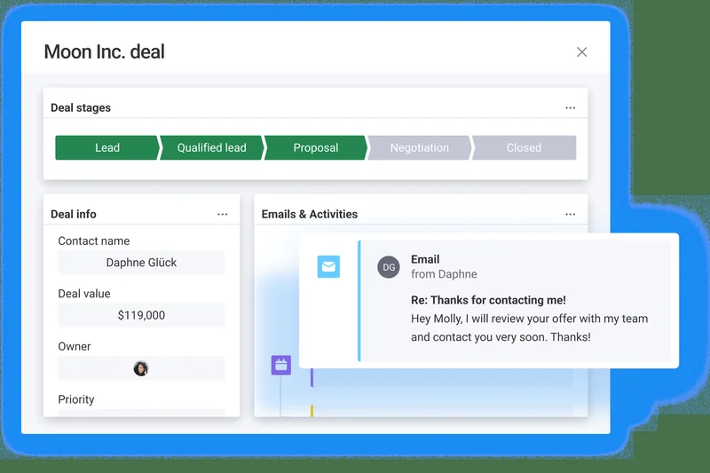 Monday Sales CRM Free