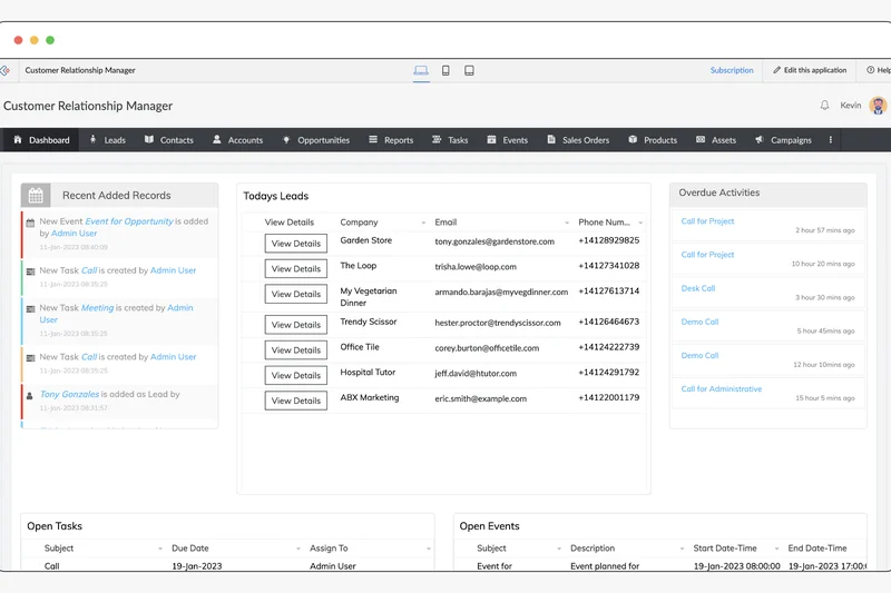 Zoho CRM Free Edition