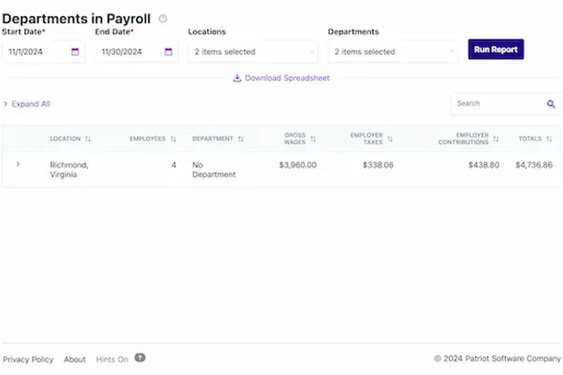 Patriot Payroll Full Service