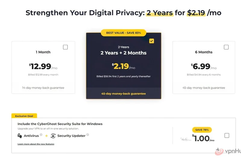 CyberGhost VPN 2-Year Plan