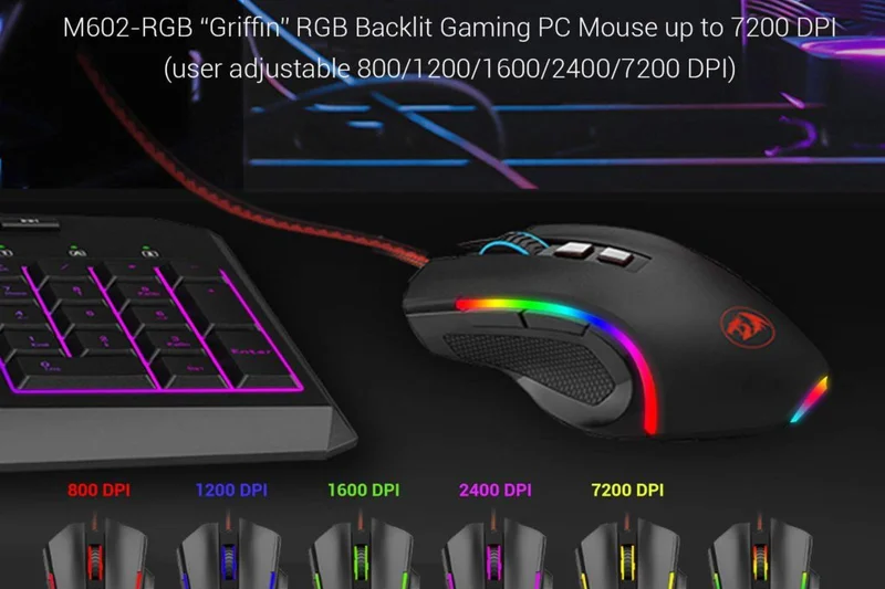Redragon M602 Griffin RGB 游戏鼠标