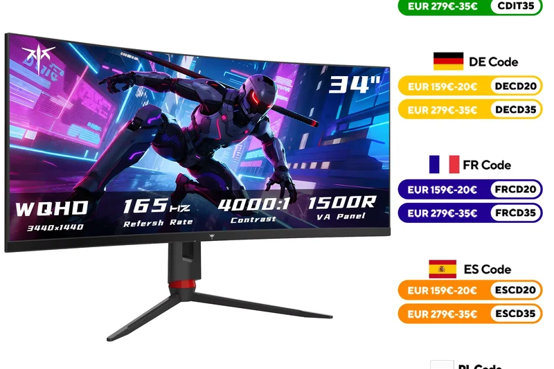 KTC H34S18S 34-inch Curved Ultrawide Monitor