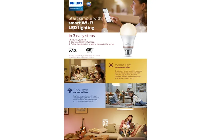 WiZ Connected Tunable White A19