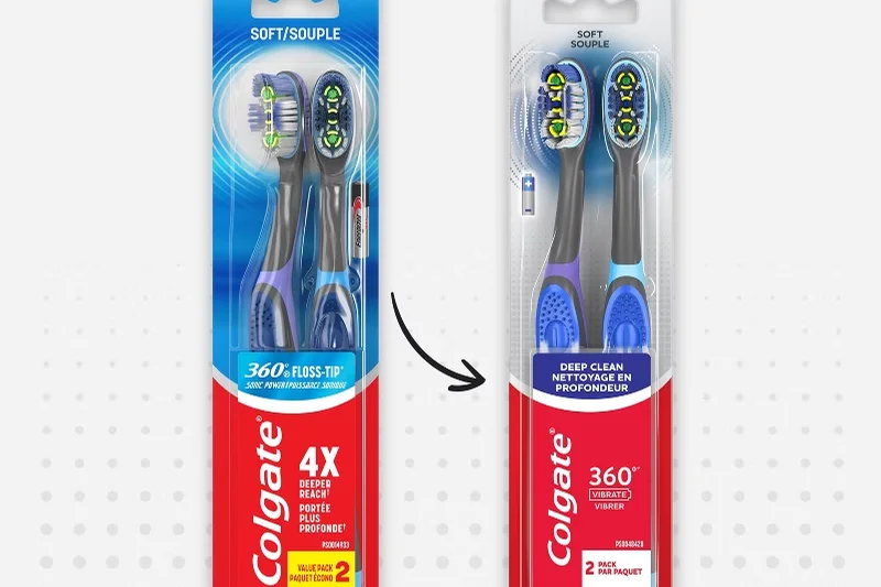 Colgate 360 Vibrate 深层清洁电池牙刷