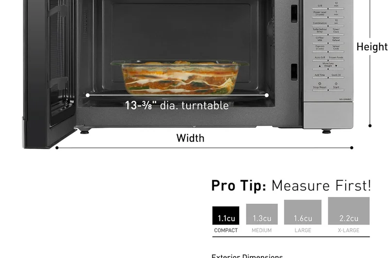 Panasonic 1.2 Cu. Ft. Microwave with FlashXpress Broiler NN-GN68KS