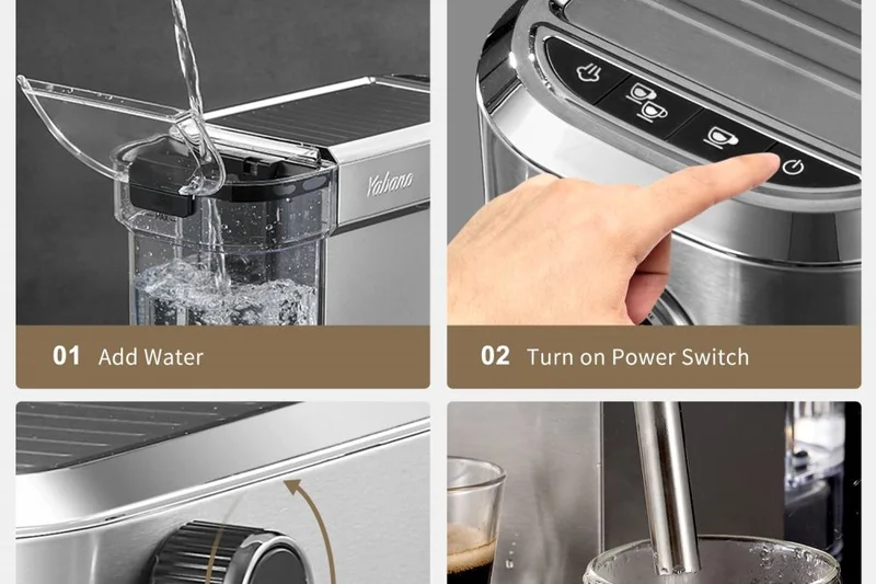 Yabano 15 Bar 带奶泡器意式咖啡机