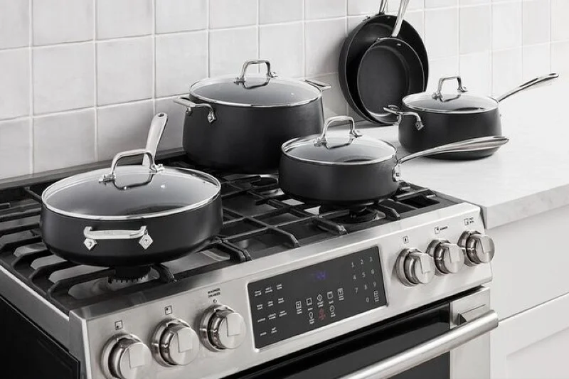 All-Clad HA1 10件套硬质阳极氧化不粘套装