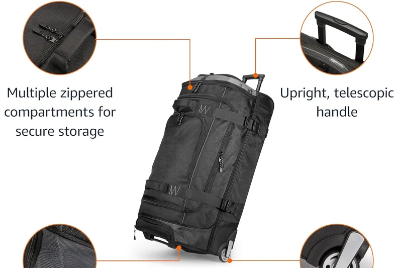 Amazon Basics 30-Inch Ripstop Wheeled Duffel